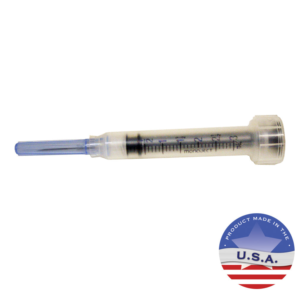 Monoject 3cc Luer-Lock Syringe with Needle Sterile Combo Pack