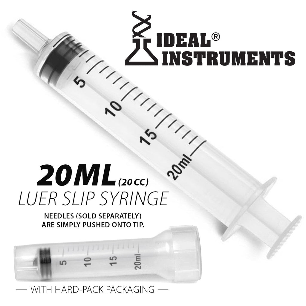 Ideal Luer Slip Disposable Veterinary Syringes with Clear Graduations