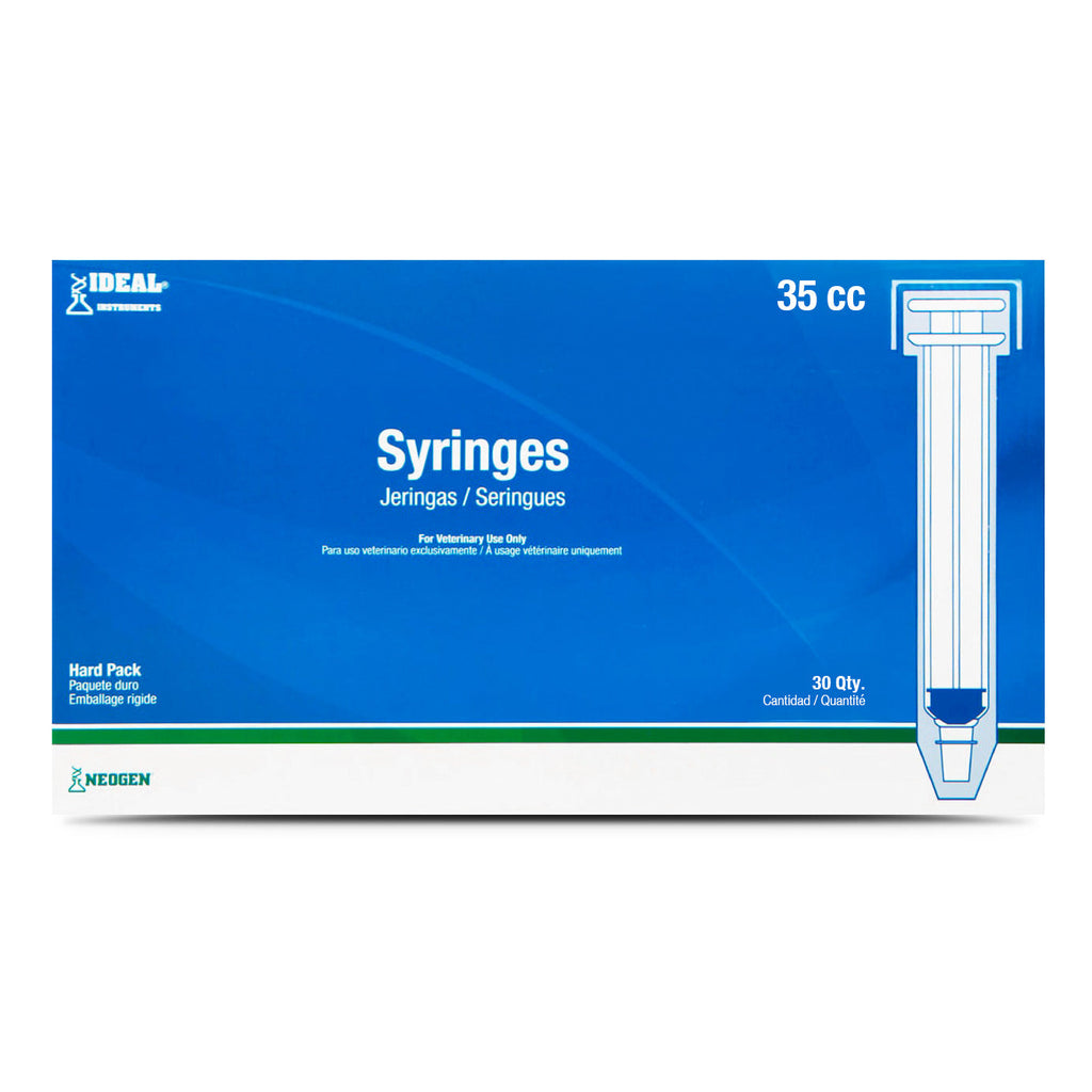 Ideal Luer Slip Disposable Veterinary Syringes with Clear Graduations