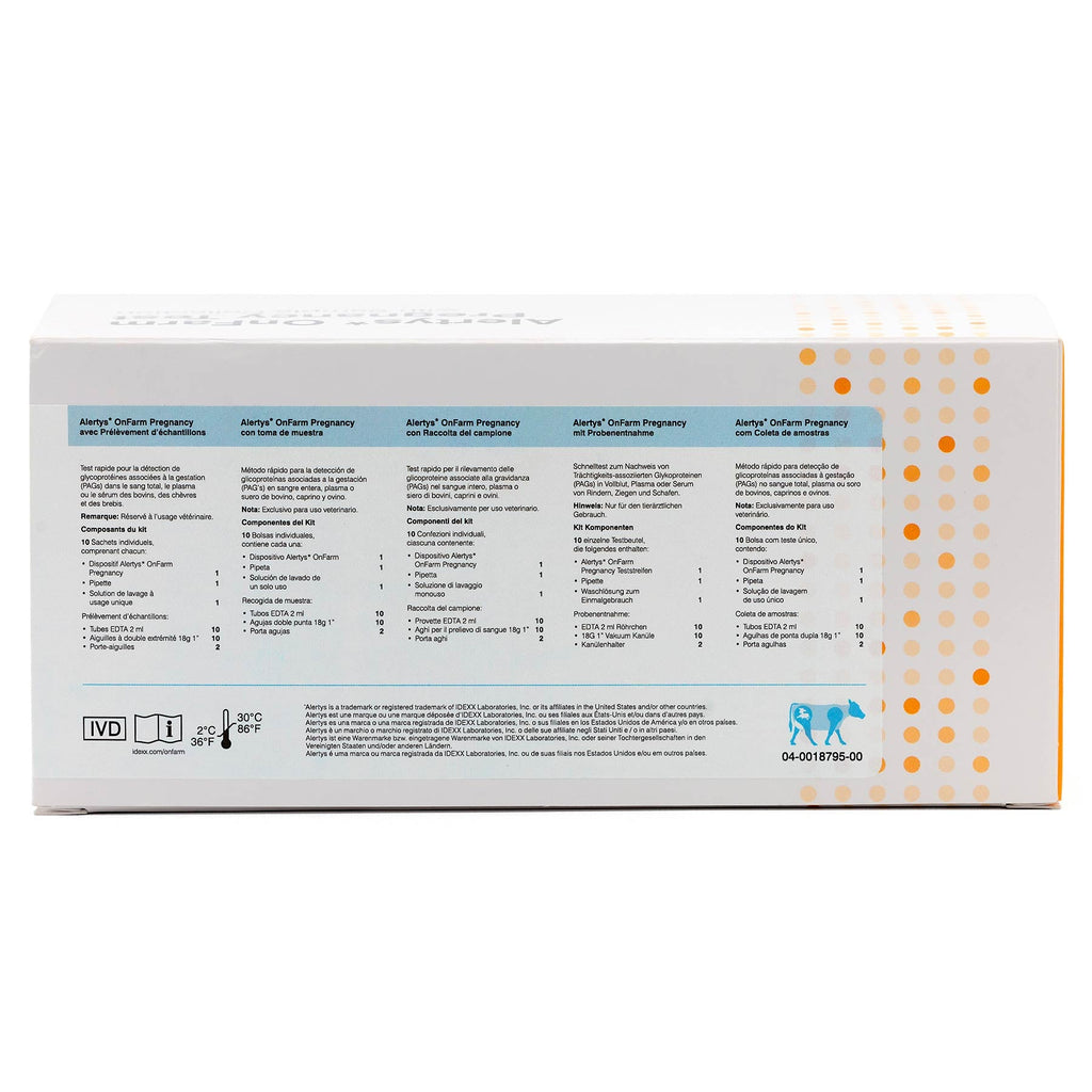 Alertys OnFARM Complete Pregnancy Test Kit for Cattle Sheep Goats