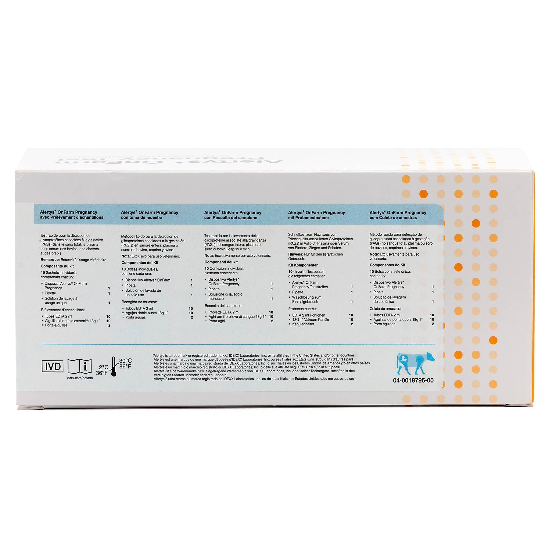 Alertys OnFARM Complete Pregnancy Test Kit for Cattle Sheep Goats