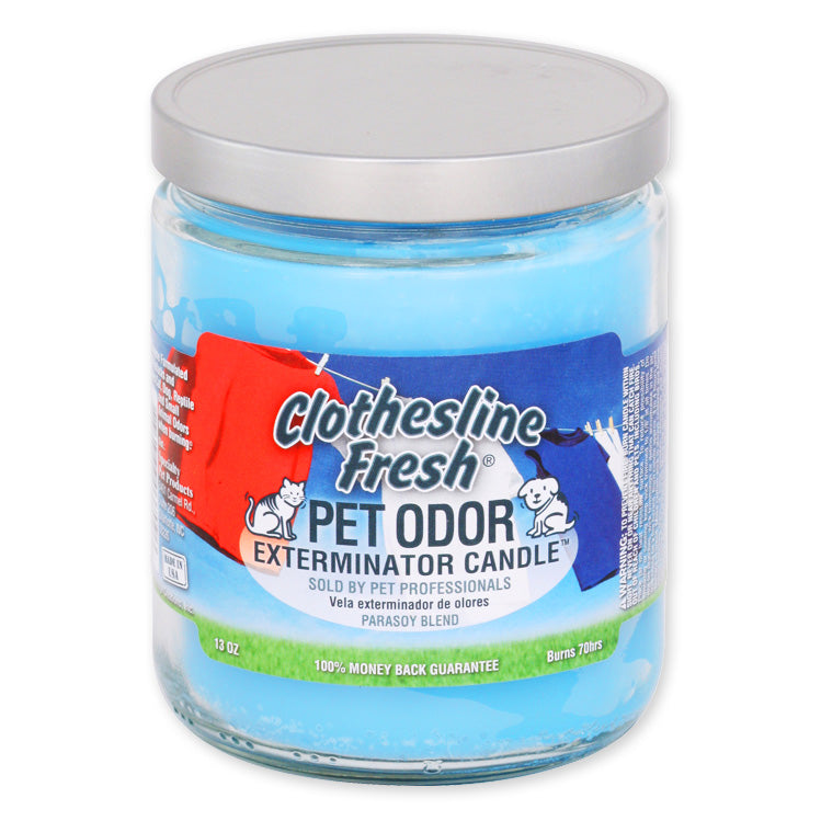 Pet Odor Exterminator 13oz Enzyme-Based Jar Candle Scented Deodorizer
