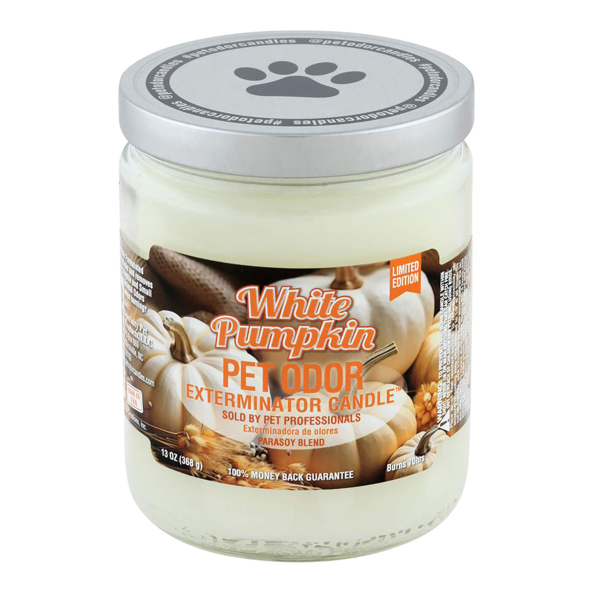 Pet Odor Exterminator 13oz Enzyme-Based Jar Candle Scented Deodorizer