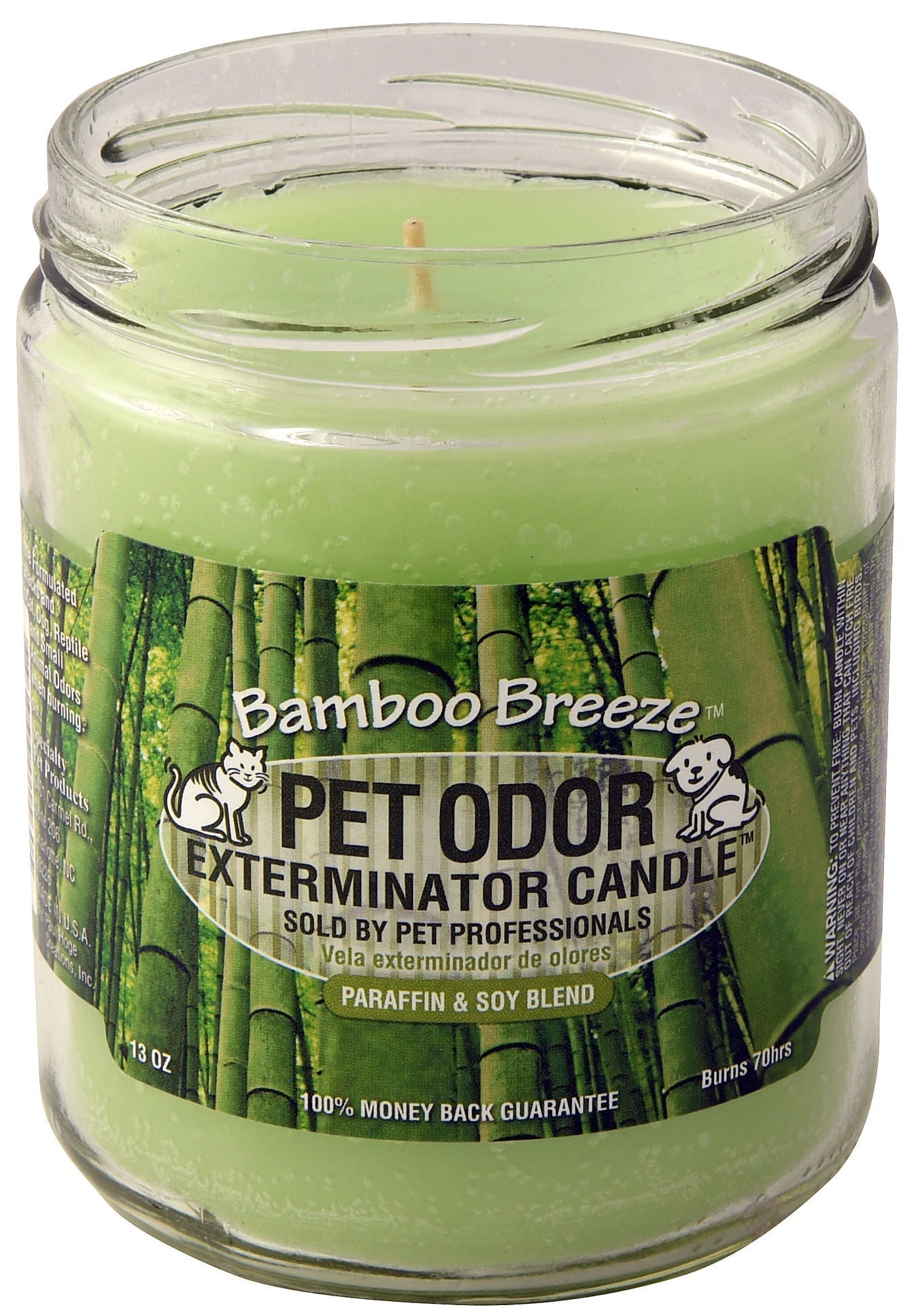 Pet Odor Exterminator 13oz Enzyme-Based Jar Candle Scented Deodorizer