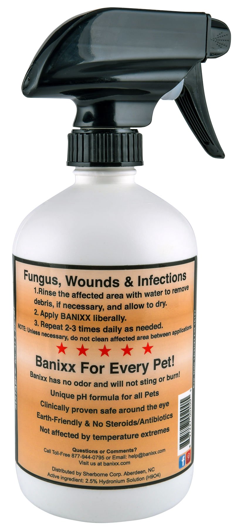 Banixx Antibacterial and Antifungal Wound Spray for Horses and Pets