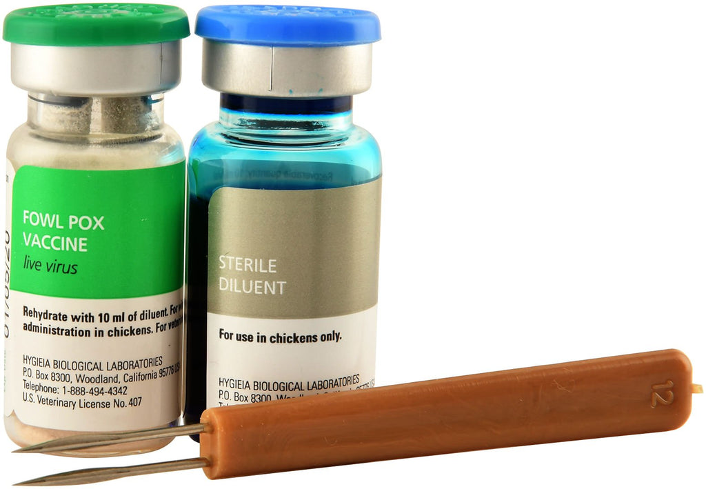 Hygieia Fowl Pox Live Virus Vaccine for Chickens 1000 Doses