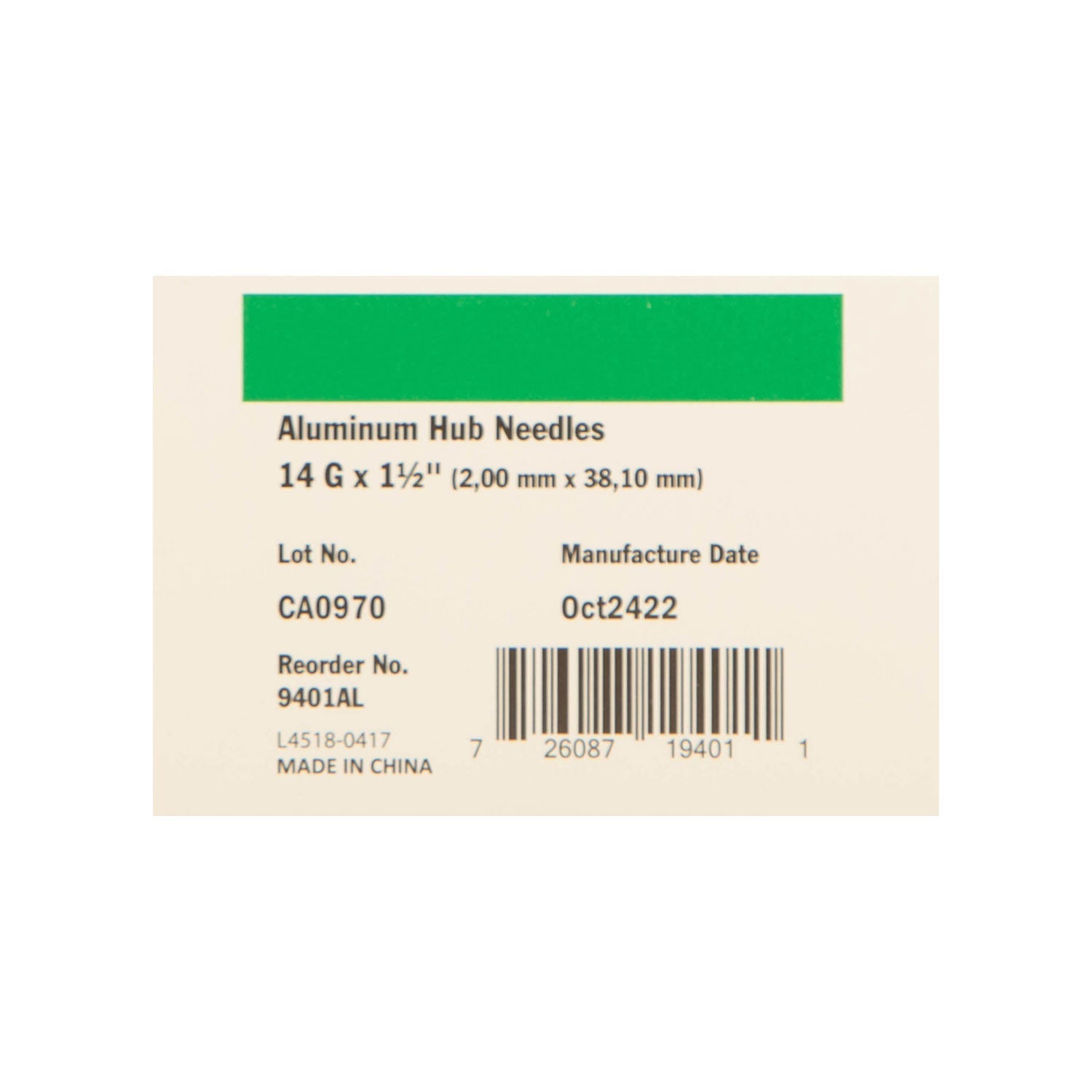 Ideal Ultra Sharp Stainless Steel Aluminum Hub Veterinary Needles Box