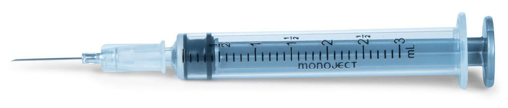 Ideal 3mL Luer Slip Syringe and Needle Combo 100 Pack