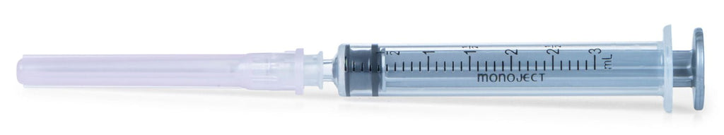 Ideal 3mL Luer Slip Syringe and Needle Combo 100 Pack