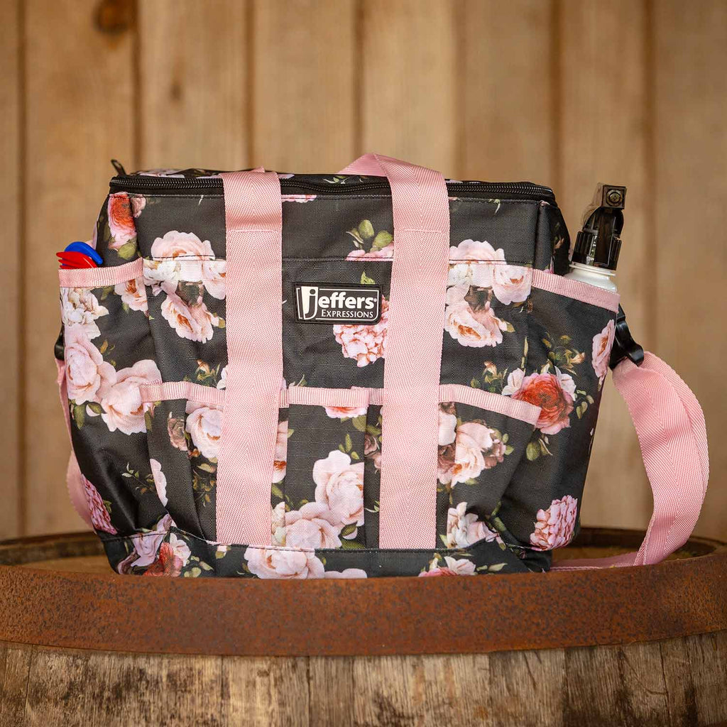Jeffers Expression Deluxe Horse Grooming Bag with Adjustable Shoulder Strap