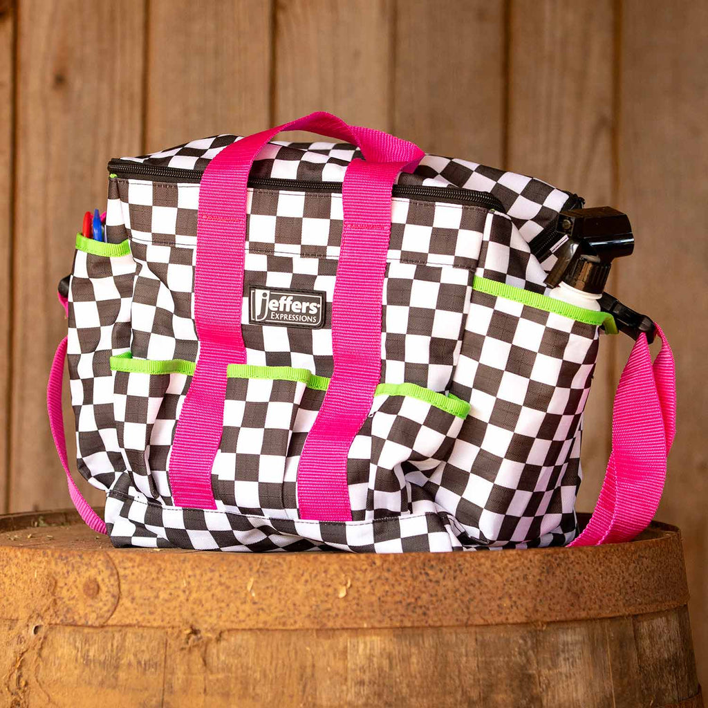 Jeffers Expression Deluxe Horse Grooming Bag with Adjustable Shoulder Strap