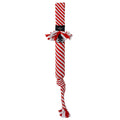 KONG Holiday Scrubz Candy Cane Festive Interactive Dog Tug Toy
