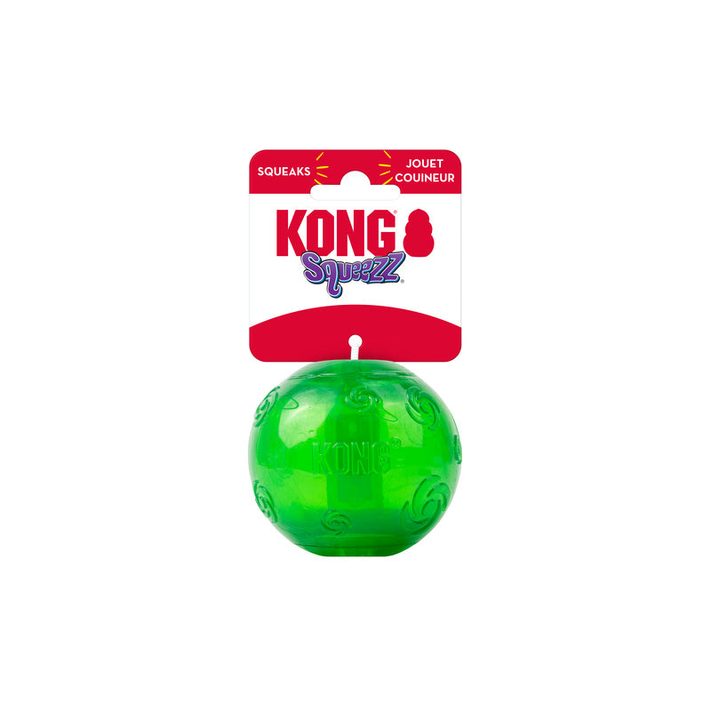 KONG Holiday Squeezz Festive Squeaky Fetch and Chew Dog Toy