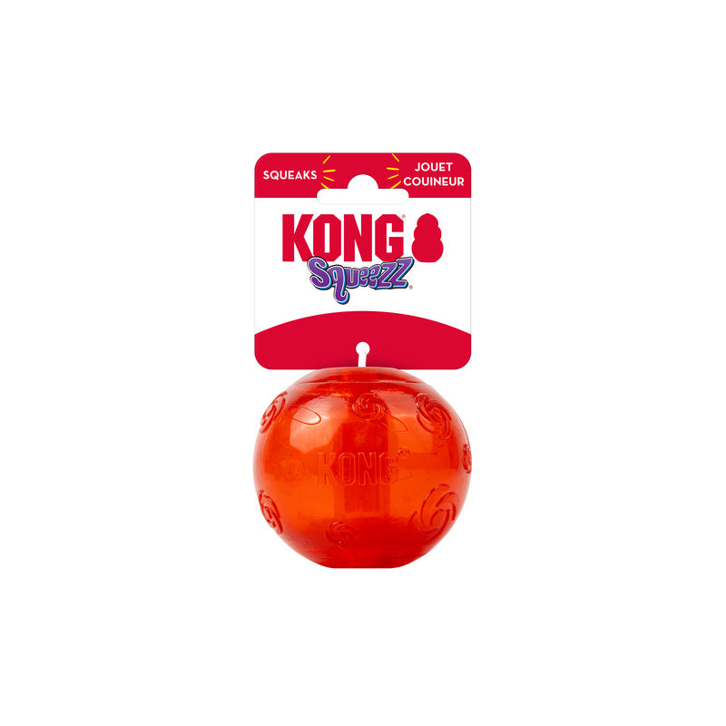 KONG Holiday Squeezz Festive Squeaky Fetch and Chew Dog Toy