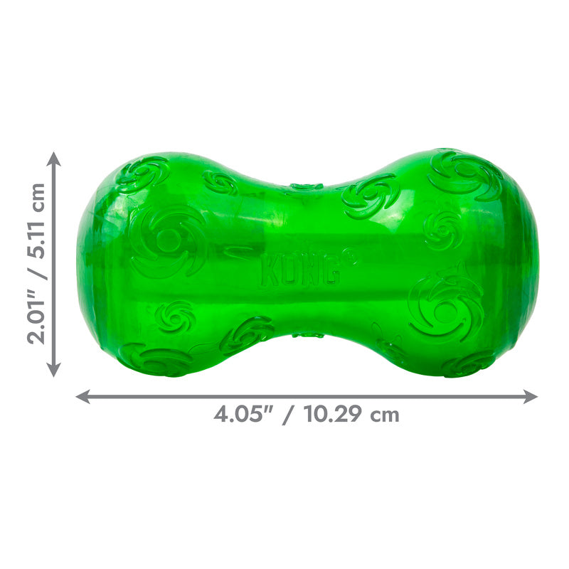 KONG Holiday Squeezz Festive Squeaky Fetch and Chew Dog Toy