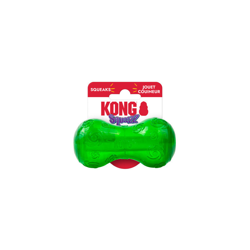 KONG Holiday Squeezz Festive Squeaky Fetch and Chew Dog Toy