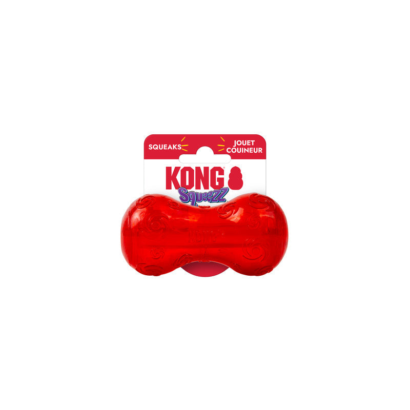 KONG Holiday Squeezz Festive Squeaky Fetch and Chew Dog Toy