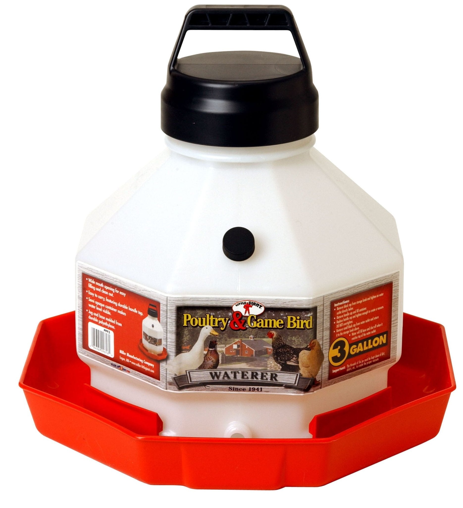 Little Giant Automatic Poultry Waterer for Chickens and Game Birds