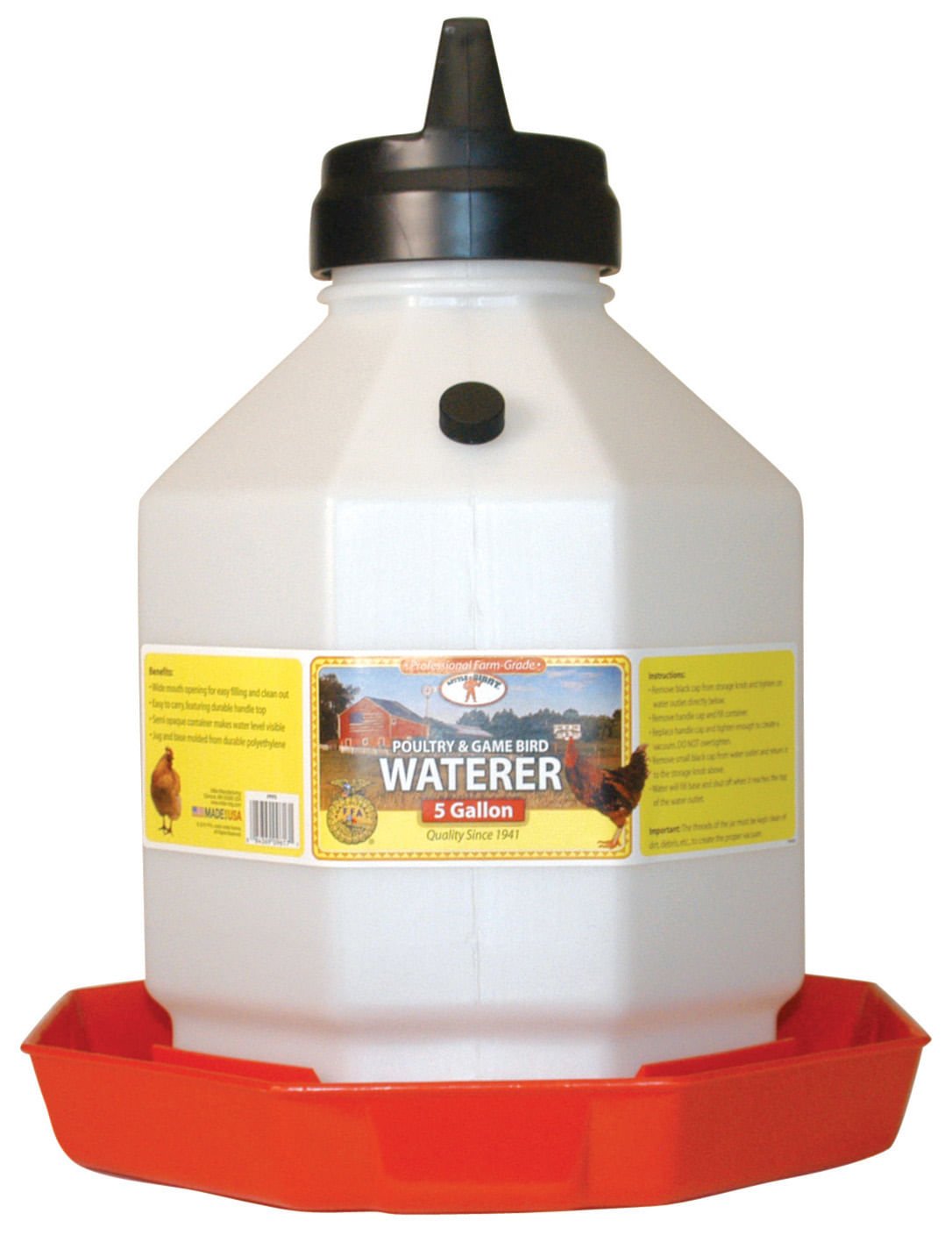 Little Giant Automatic Poultry Waterer for Chickens and Game Birds