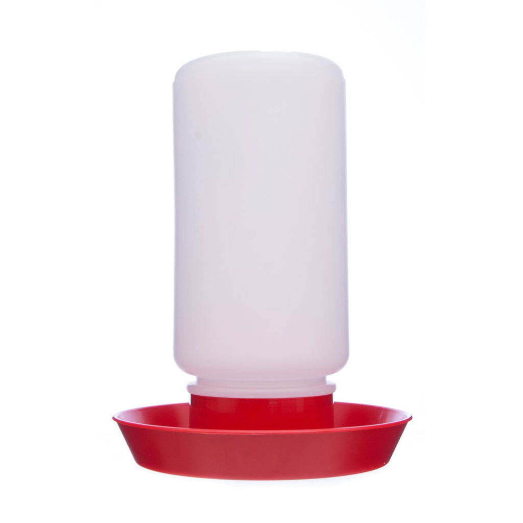 Little Giant 1 Quart Plastic Chicken Waterer Jar and Base