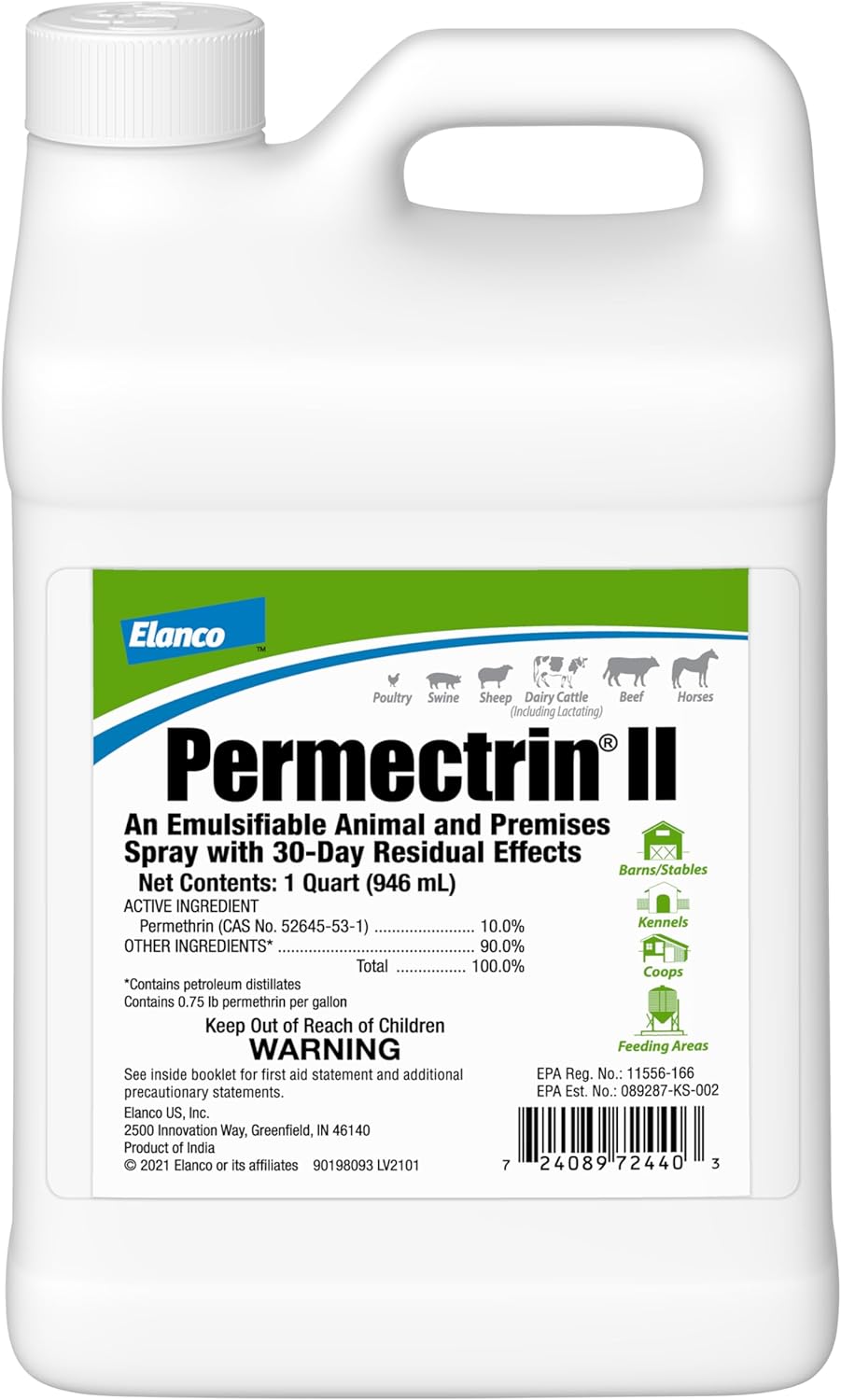 Permectrin II 10% Permethrin Livestock and Premise Insecticide Spray
