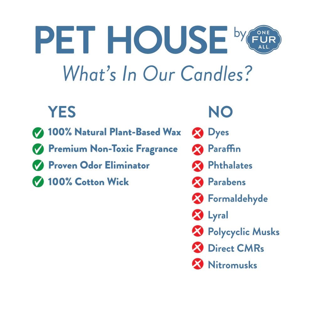 Pet House Mini Soy Wax Candle Pet Odor Eliminating Jar
