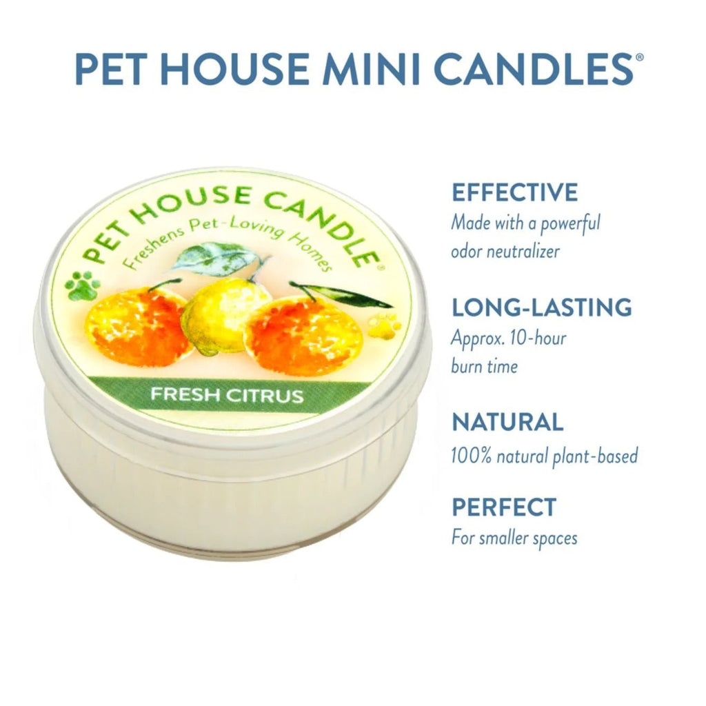 Pet House Mini Soy Wax Candle Pet Odor Eliminating Jar