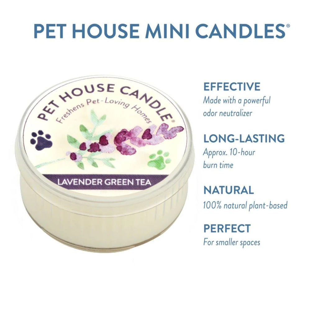 Pet House Mini Soy Wax Candle Pet Odor Eliminating Jar