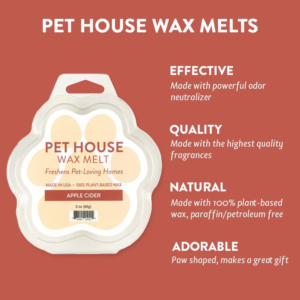 Pet House Natural Soy Wax Melts Odor Eliminating Paw Shaped