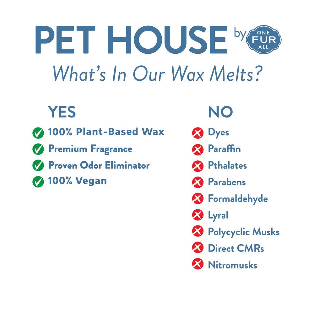 Pet House Natural Soy Wax Melts Odor Eliminating Paw Shaped