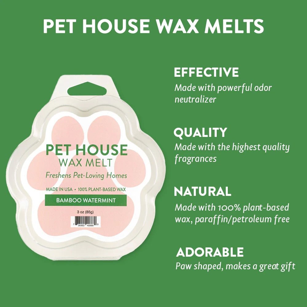 Pet House Natural Soy Wax Melts Odor Eliminating Paw Shaped