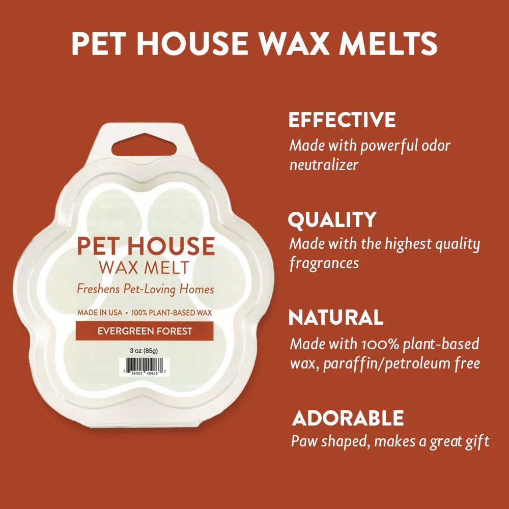 Pet House Natural Soy Wax Melts Odor Eliminating Paw Shaped