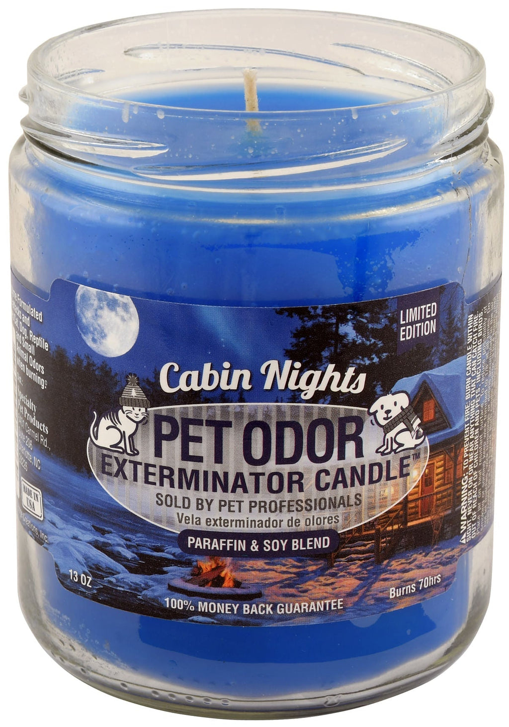Pet Odor Exterminator 13oz Enzyme-Based Jar Candle Scented Deodorizer