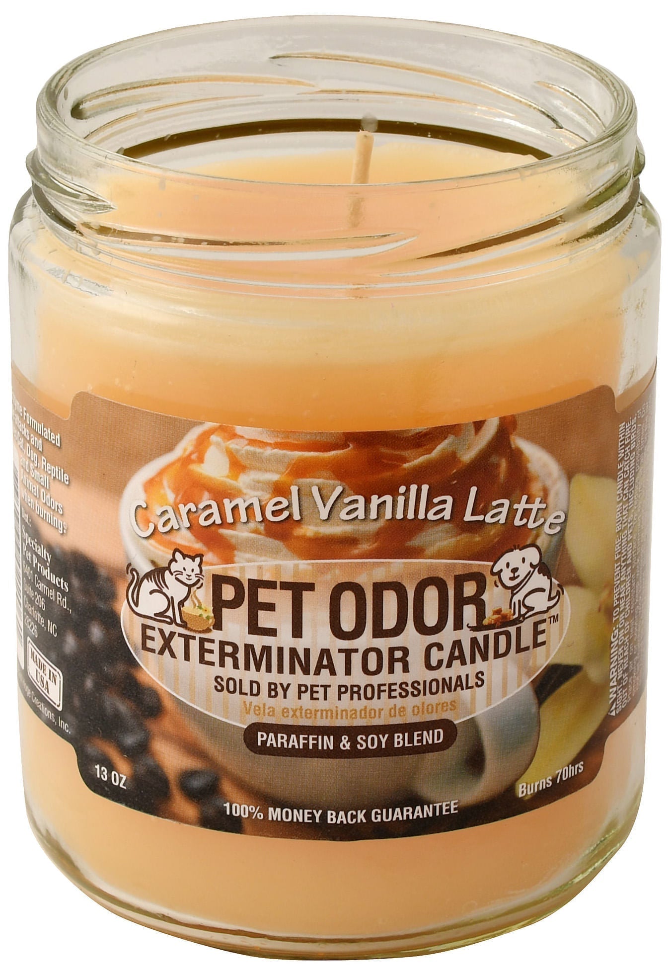 Pet Odor Exterminator 13oz Enzyme-Based Jar Candle Scented Deodorizer