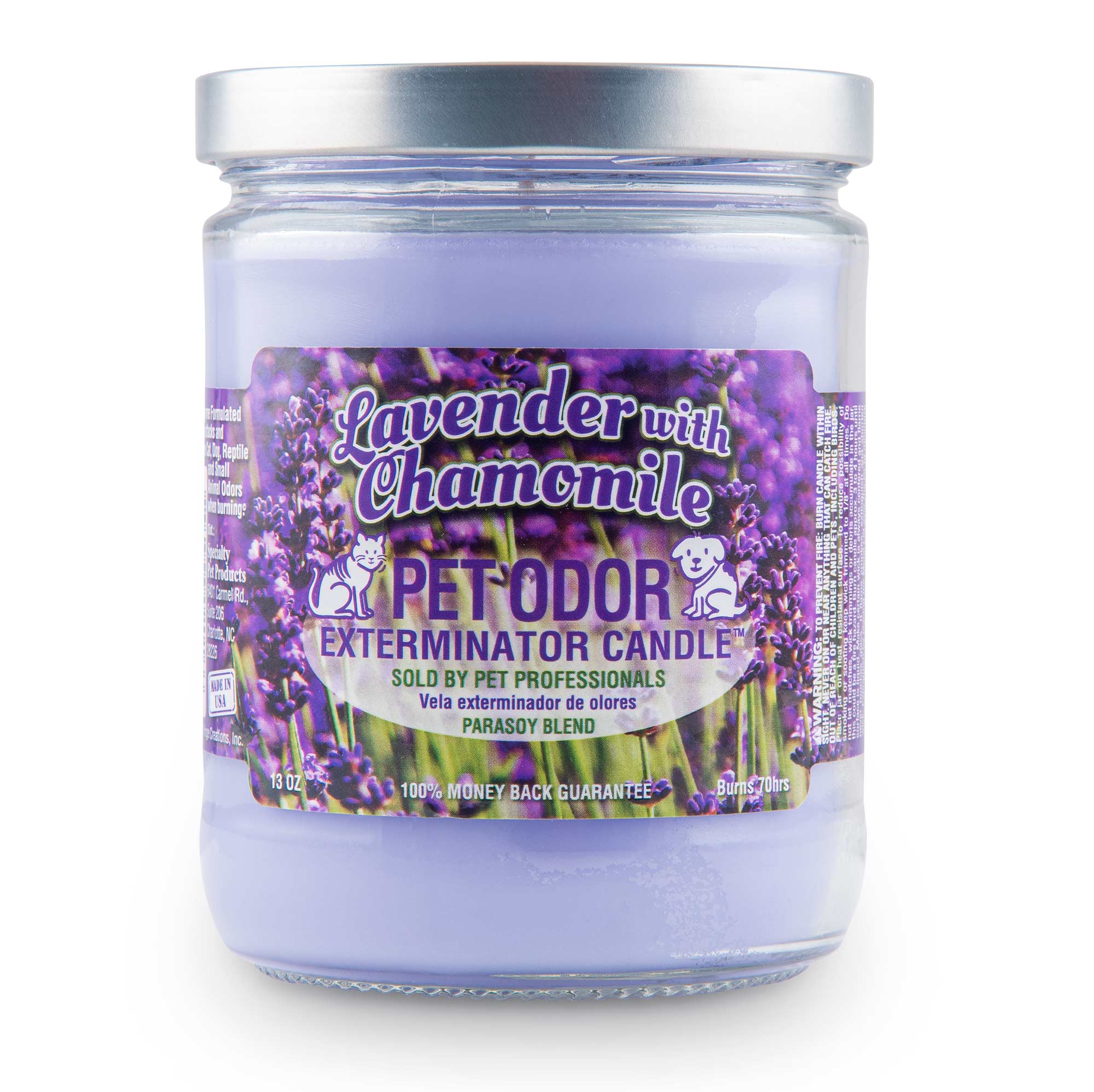 Pet Odor Exterminator 13oz Enzyme-Based Jar Candle Scented Deodorizer