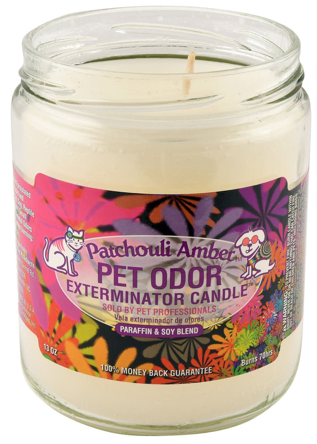 Pet Odor Exterminator 13oz Enzyme-Based Jar Candle Scented Deodorizer