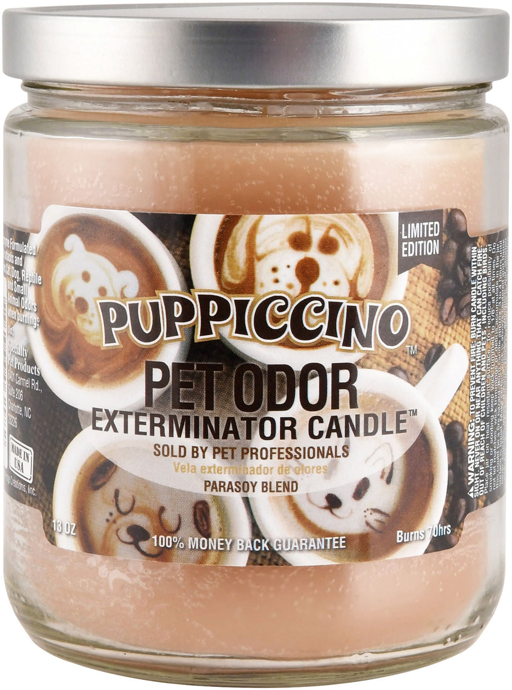 Pet Odor Exterminator 13oz Enzyme-Based Jar Candle Scented Deodorizer