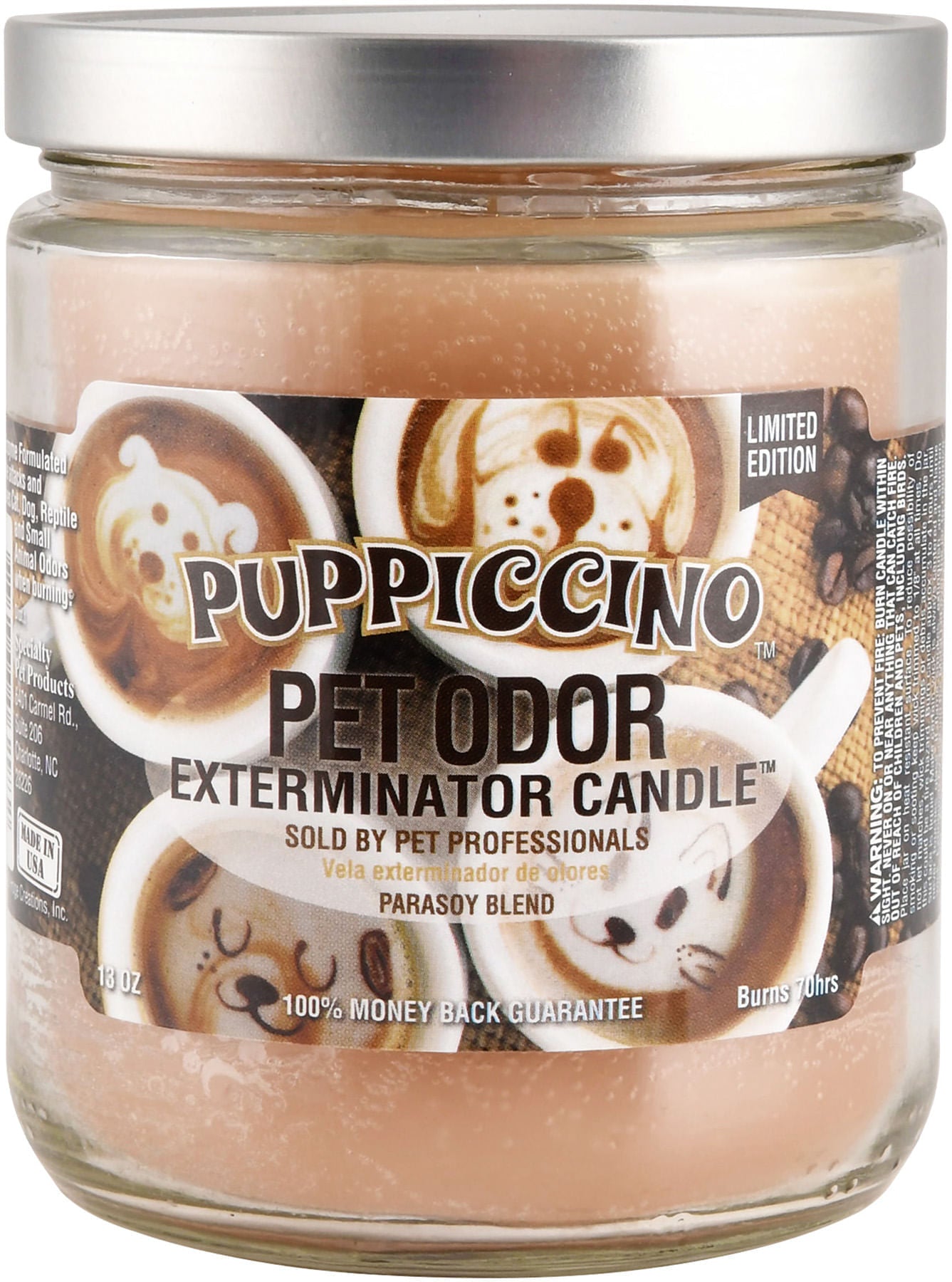 Pet Odor Exterminator 13oz Enzyme-Based Jar Candle Scented Deodorizer