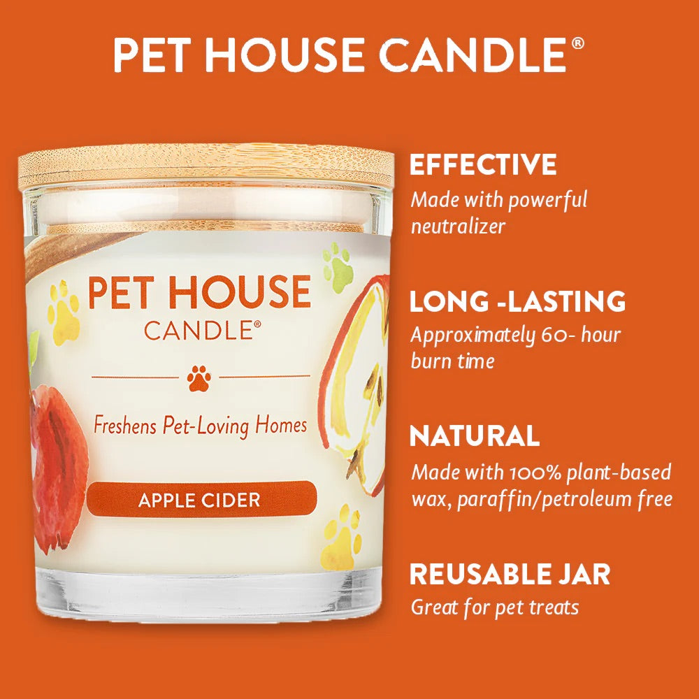 Pet House 9oz Natural Soy Wax Candle Pet Odor Eliminator