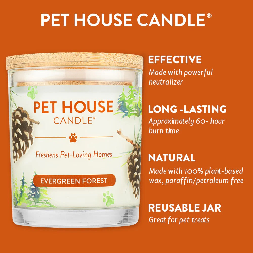 Pet House 9oz Natural Soy Wax Candle Pet Odor Eliminator