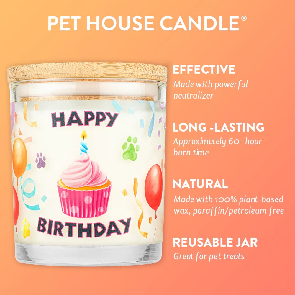 Pet House 9oz Natural Soy Wax Candle Pet Odor Eliminator