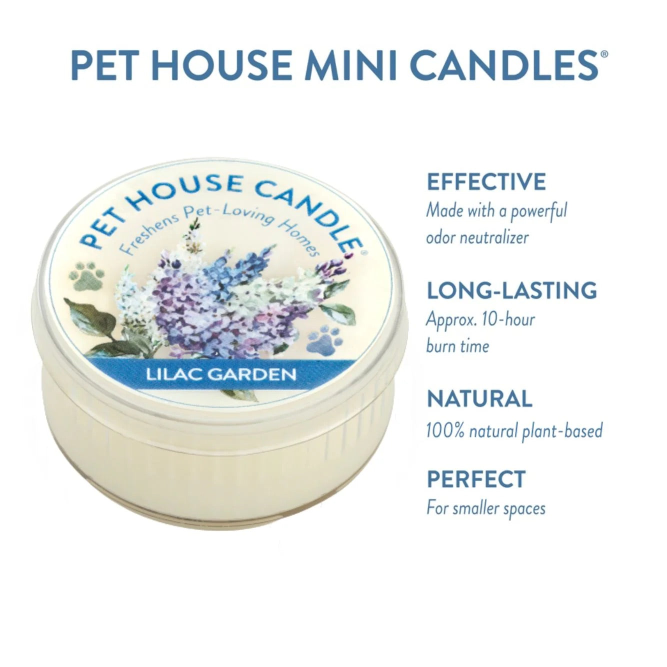 Pet House Mini Soy Wax Candle Pet Odor Eliminating Jar