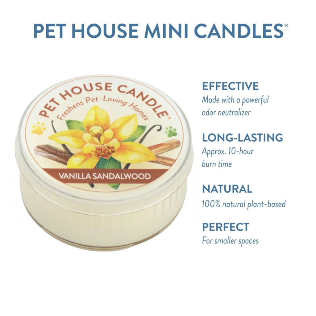 Pet House Mini Soy Wax Candle Pet Odor Eliminating Jar
