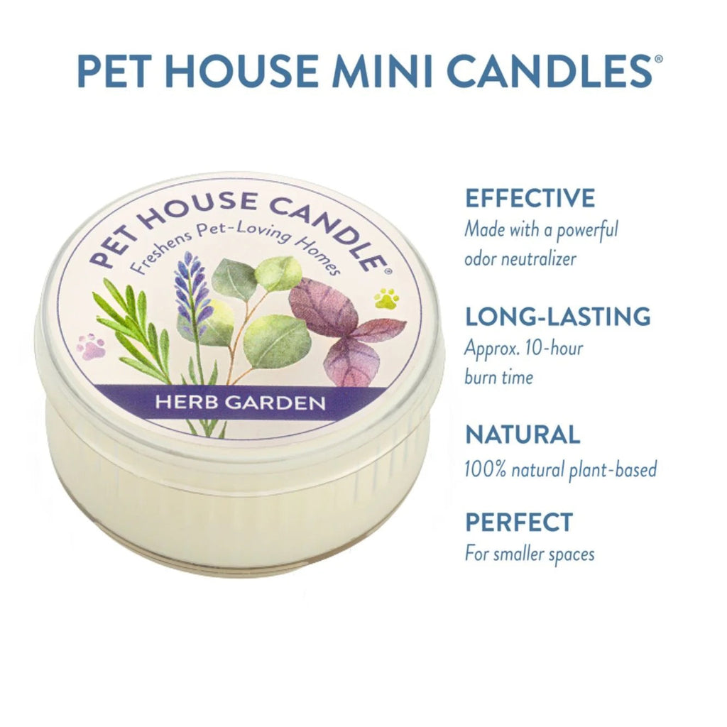 Pet House Mini Soy Wax Candle Pet Odor Eliminating Jar
