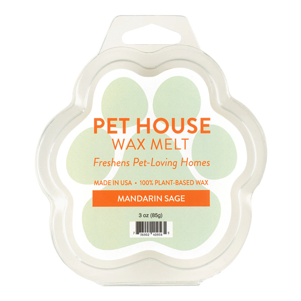Pet House Natural Soy Wax Melts Odor Eliminating Paw Shaped