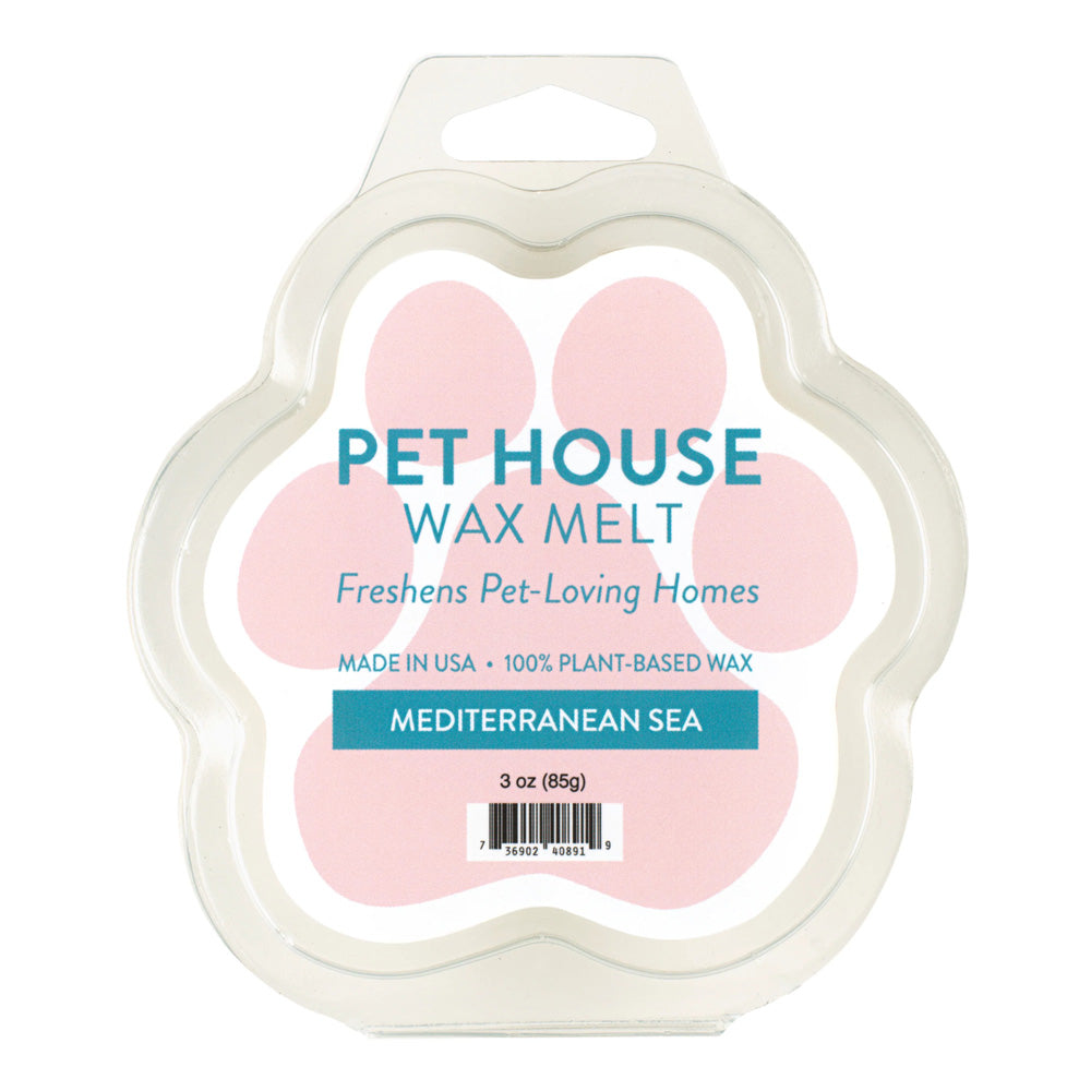 Pet House Natural Soy Wax Melts Odor Eliminating Paw Shaped