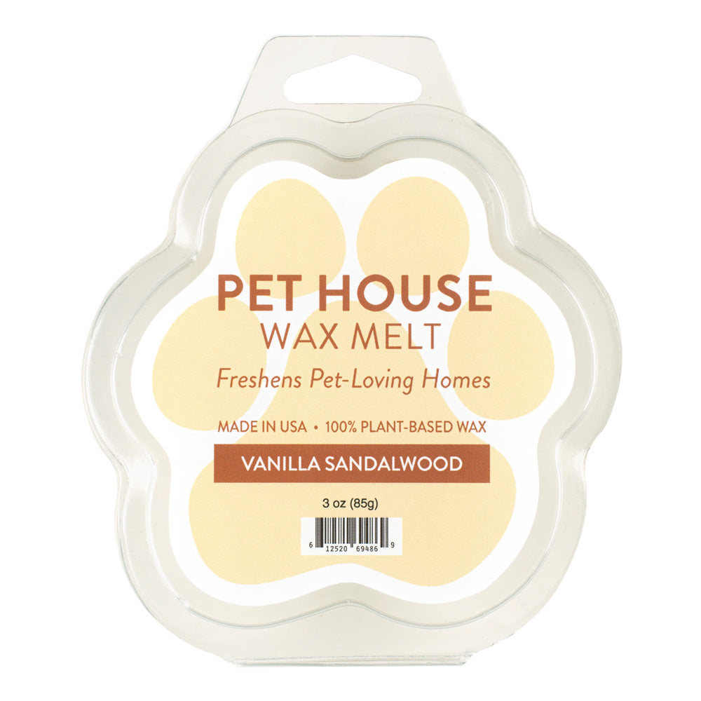 Pet House Natural Soy Wax Melts Odor Eliminating Paw Shaped