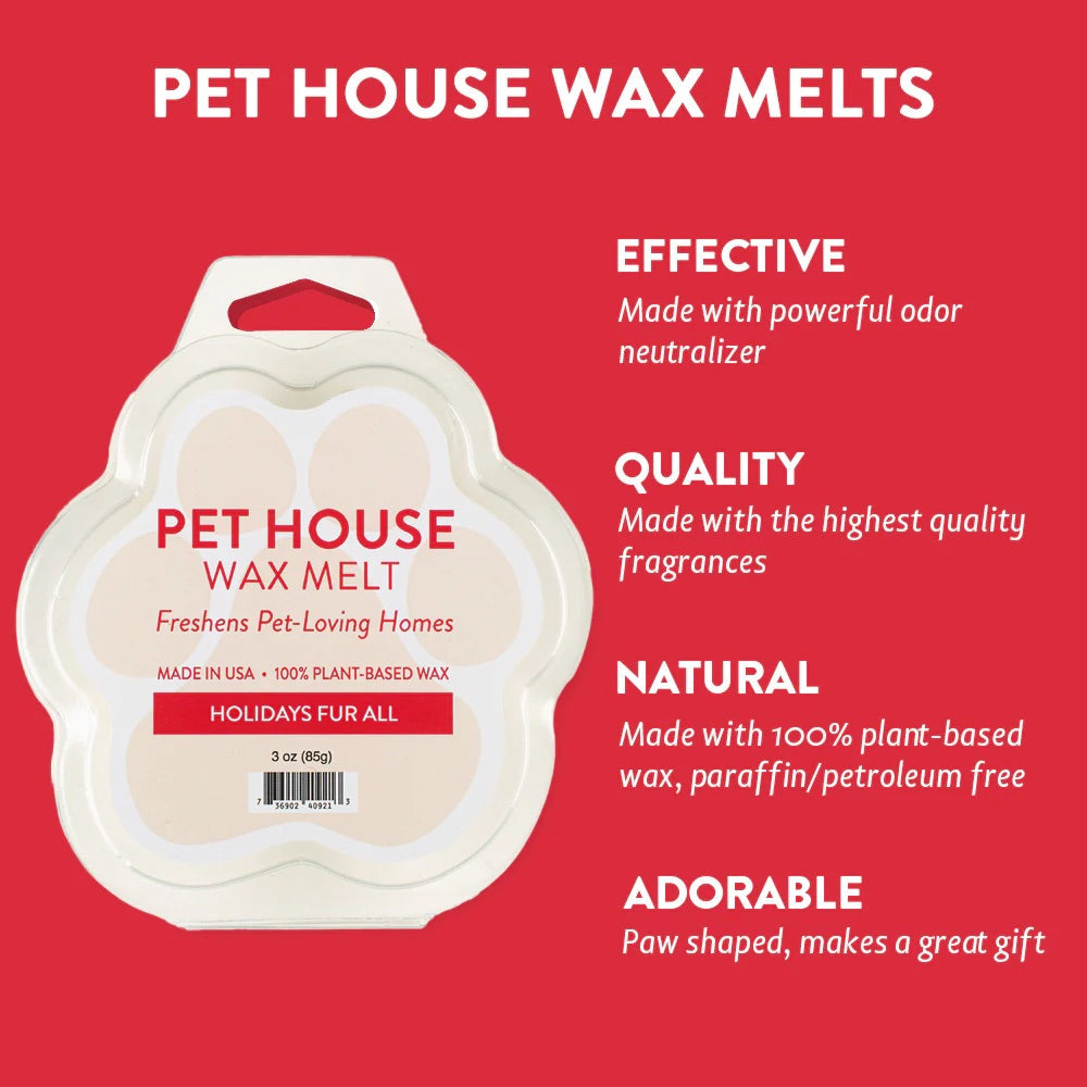 Pet House Natural Soy Wax Melts Odor Eliminating Paw Shaped