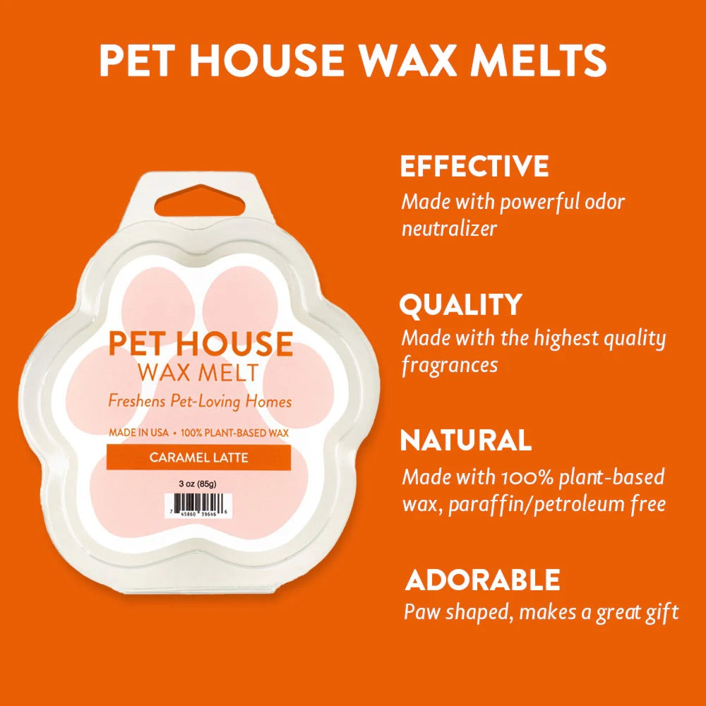 Pet House Natural Soy Wax Melts Odor Eliminating Paw Shaped