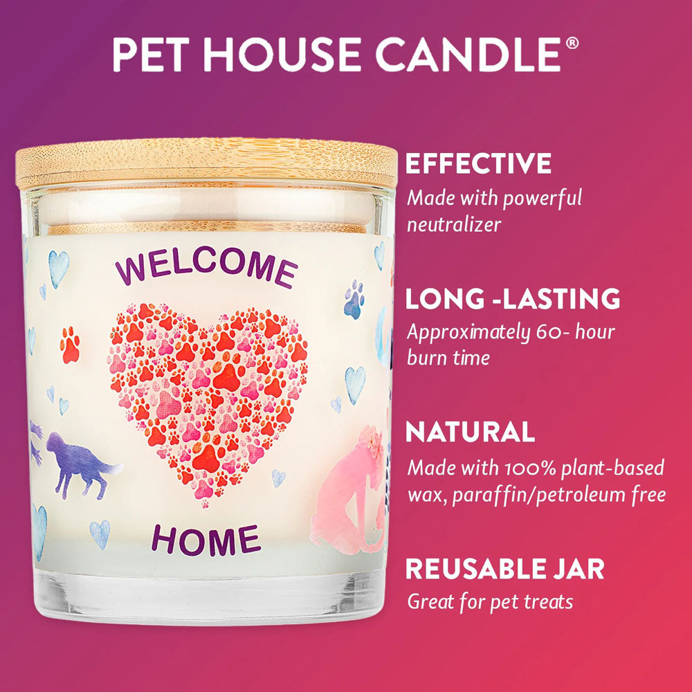 Pet House 9oz Natural Soy Wax Candle Pet Odor Eliminator